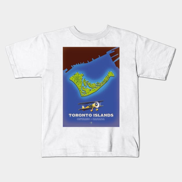 Toronto Islands, Ontario, Canada Kids T-Shirt by nickemporium1